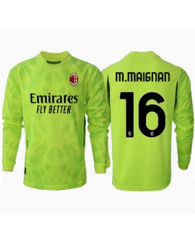 Billige Fotballdrakt AC Milan Mike Maignan #16 Keeper Replika Tredjedrakt 2024-25 Langermet